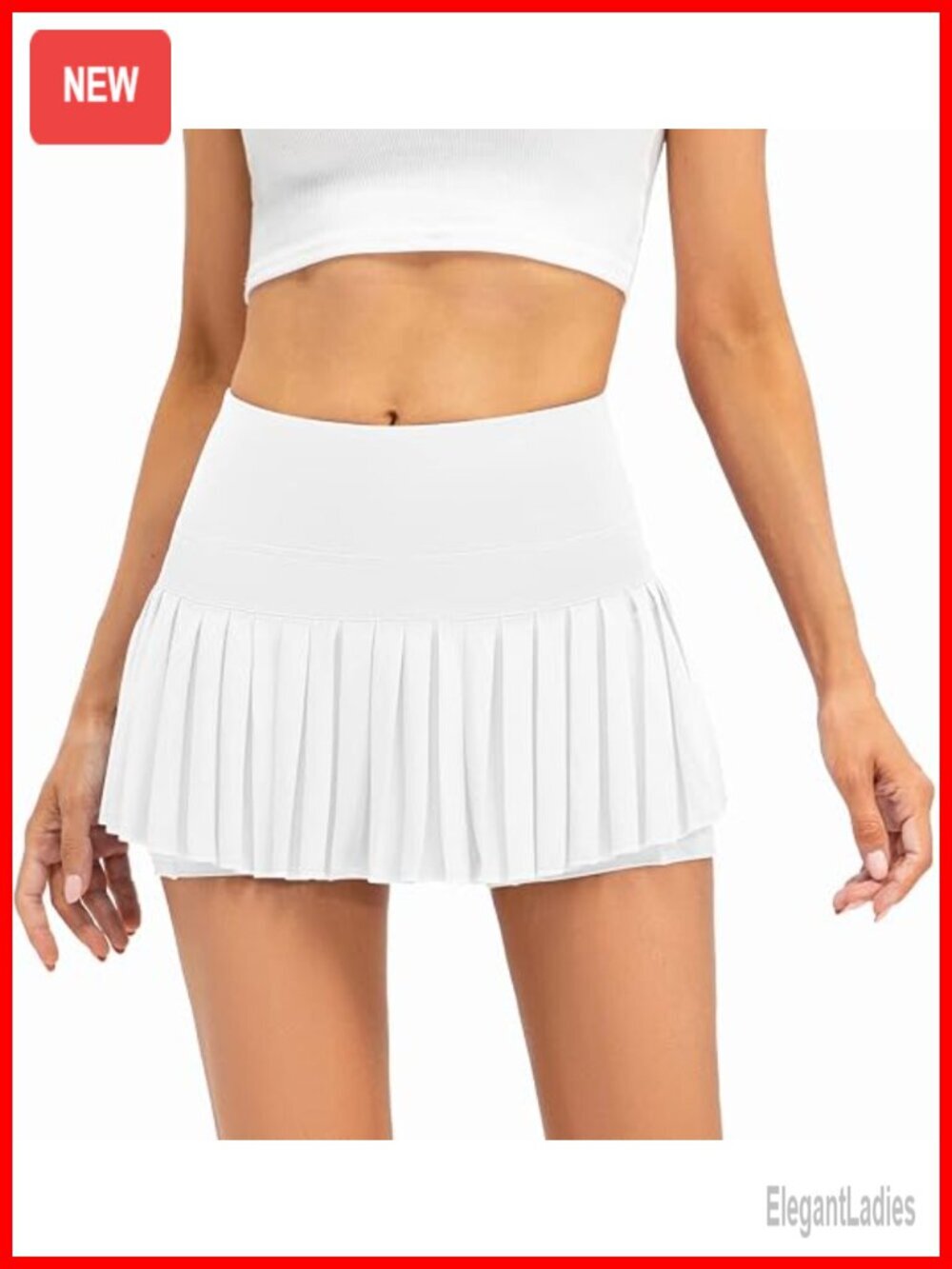 Pleated Tennis Skort High Waisted Golf Athletic Skirt with Pockets